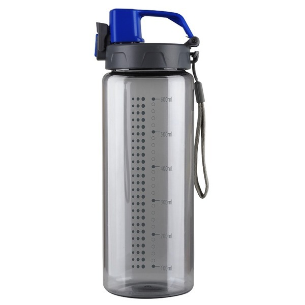 FEELSOGOOD sports bottle 600 ml,  blue/grey