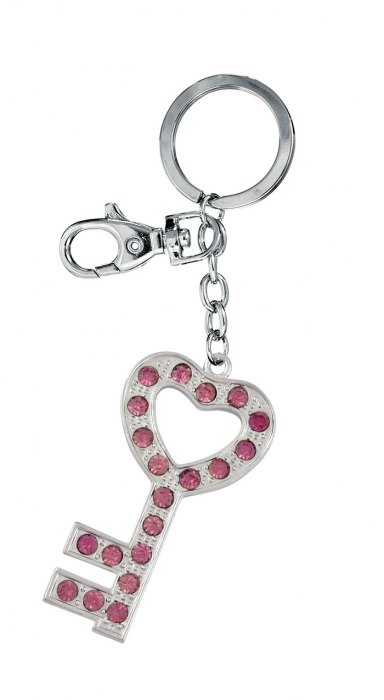 KEY CHAIN HEART KEY - NO BOX