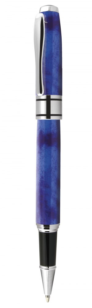 ROLLERBALL PEN MARBLE BLUE