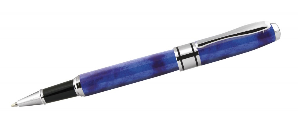 ROLLERBALL PEN MARBLE BLUE