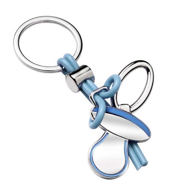 KEYCHAIN PACIFIER BABY BOY - NO BOX