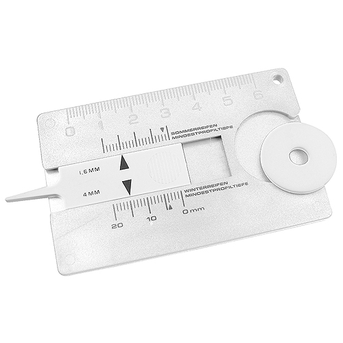 Tyre tread measuring device 