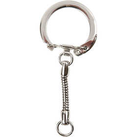 Keyring with chain