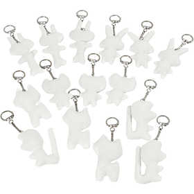 Fabric Figures with key rings