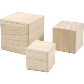 Wood cubes