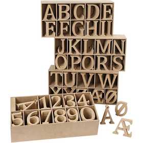 Wooden Letters and Numbers