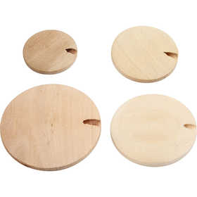 Wood Button pearl