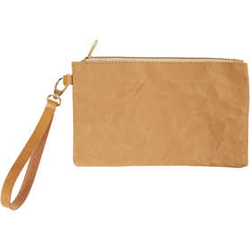 Faux Leather Clutch Bag