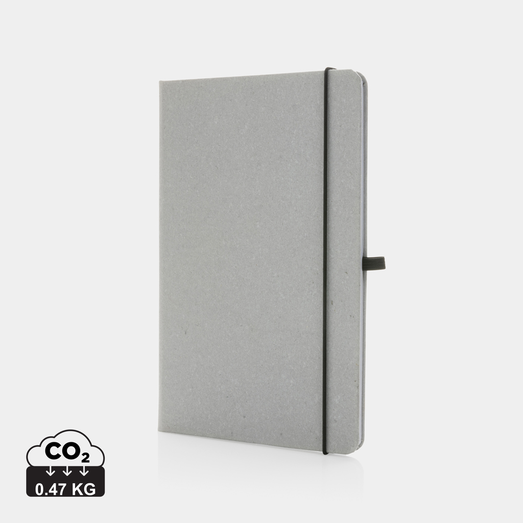 GRS Recycled leather hardcover notebook A5