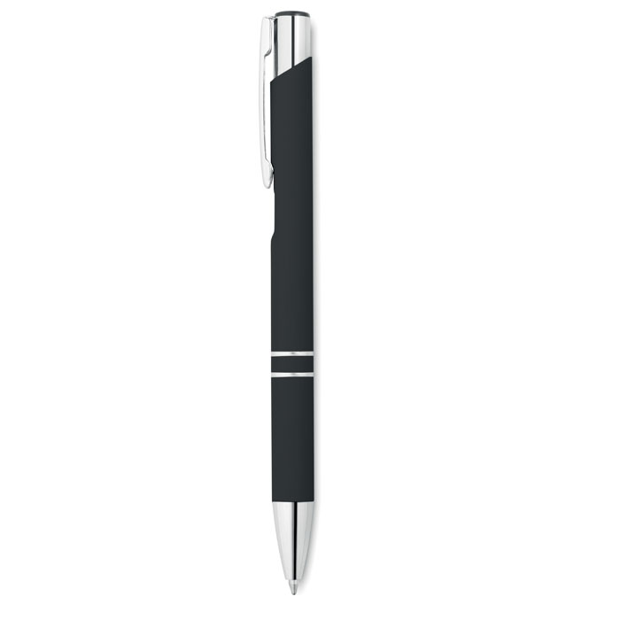 Ball pen in rubberised finish