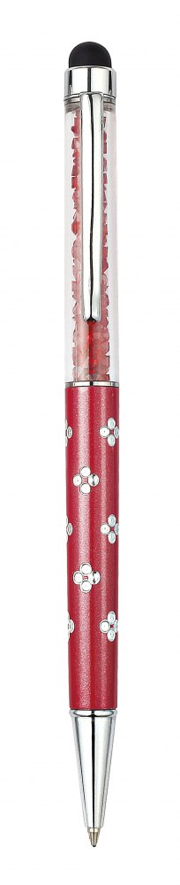 PEN ALUMINIUM RED FLOWER