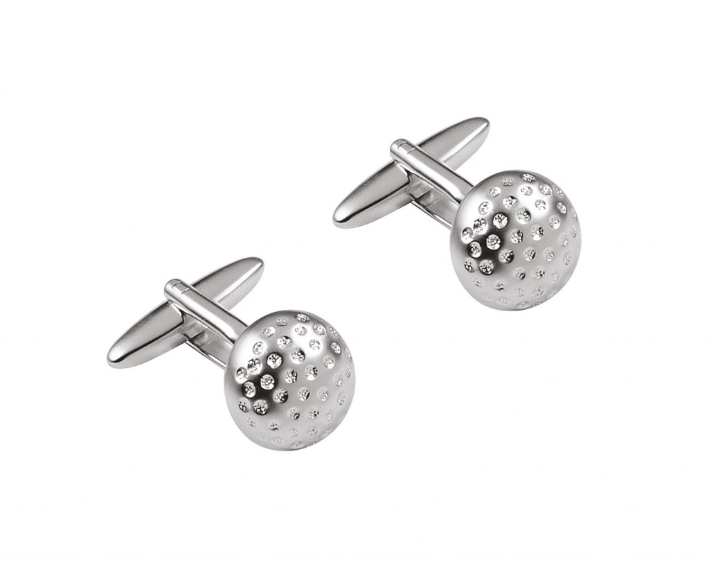 CUFFLINKS  GOLF d 14 h 5 mm -NO BOX