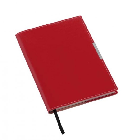 NOTEBOOK RED WITH PLATE 5 mm / 80 PAGES