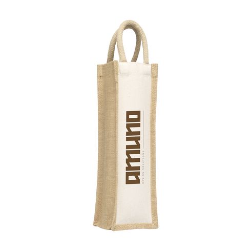 Jute Canvas Double Wine Bag