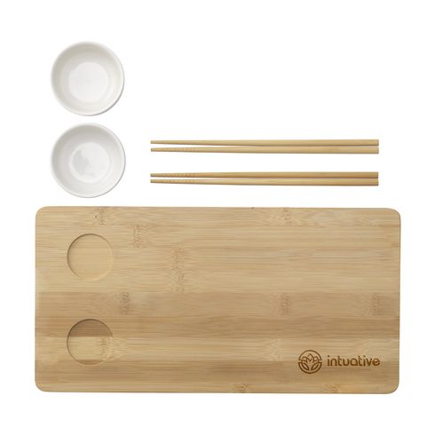 Temaki Bamboo Sushi Tray gift set