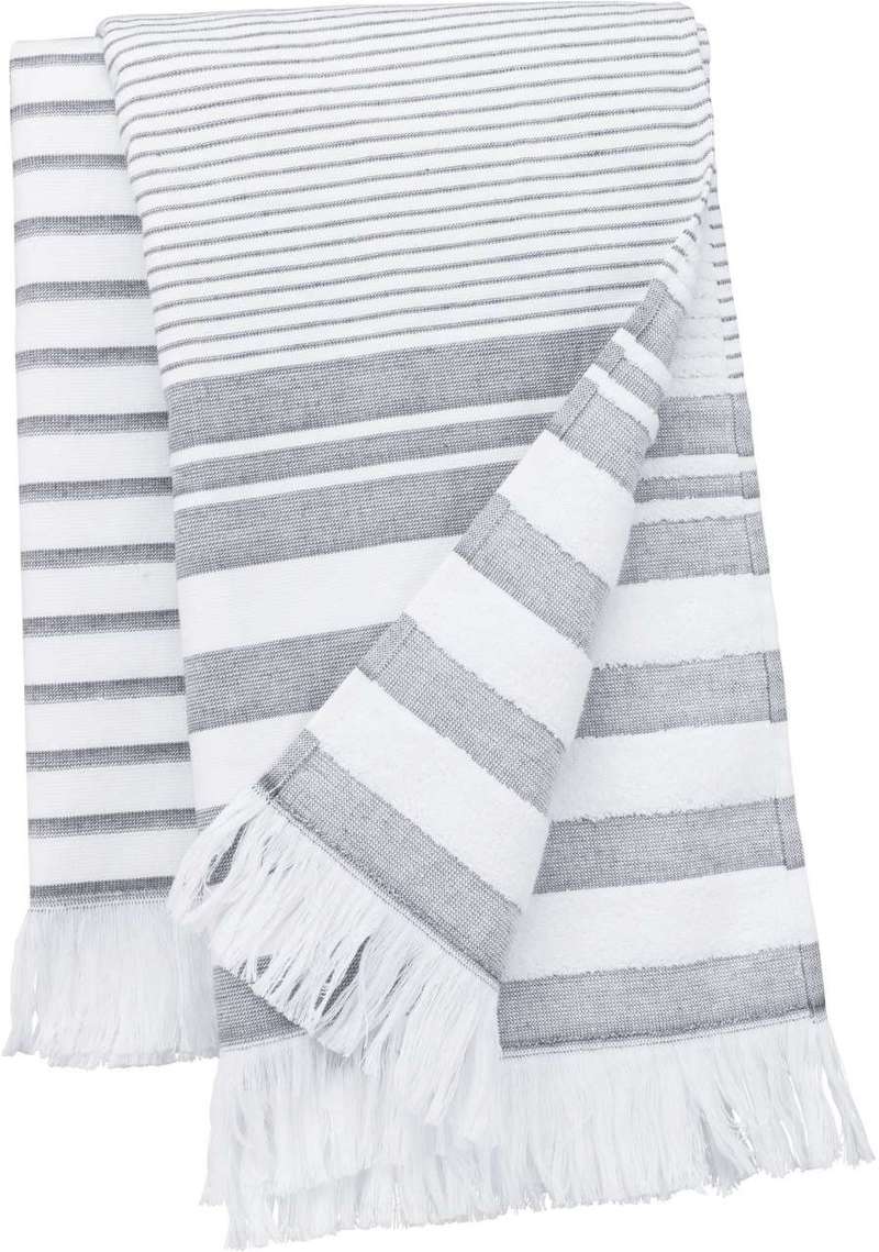 STRIPED FRINGED FOUTA