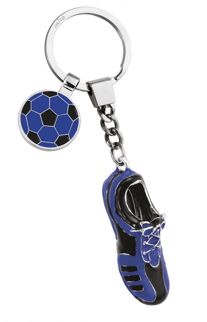 KEY CHAIN FOOTBALL SHOE BLUE/BLACK - NO