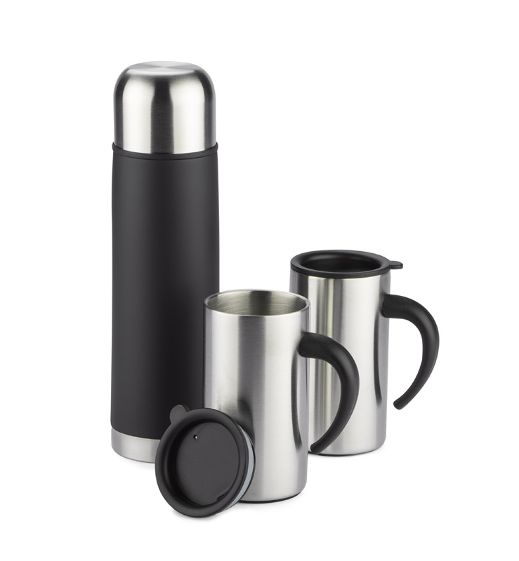 Gift Set ACON (Vacuum flask 500 ml and 2 travel mugs 260 ml)