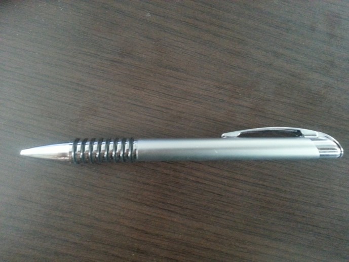 Aluminium ballpen, chrome