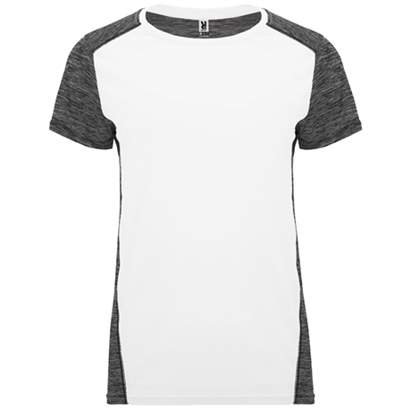 ZOLDER WOMAN T-SHIRT S/S WHITE/HEATHER BLACK