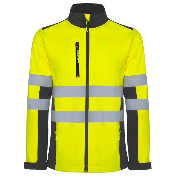 AV ANTARES SOFTSHELL S/S LEAD/FLUOR YELLOW