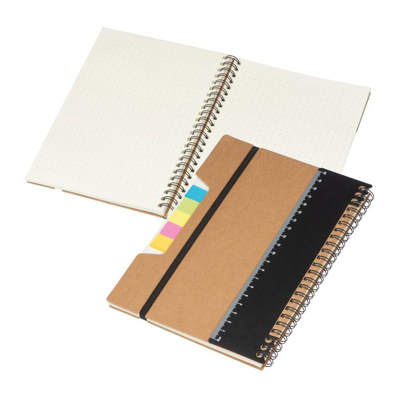 A5 Notebook with Ruler and sticky notes