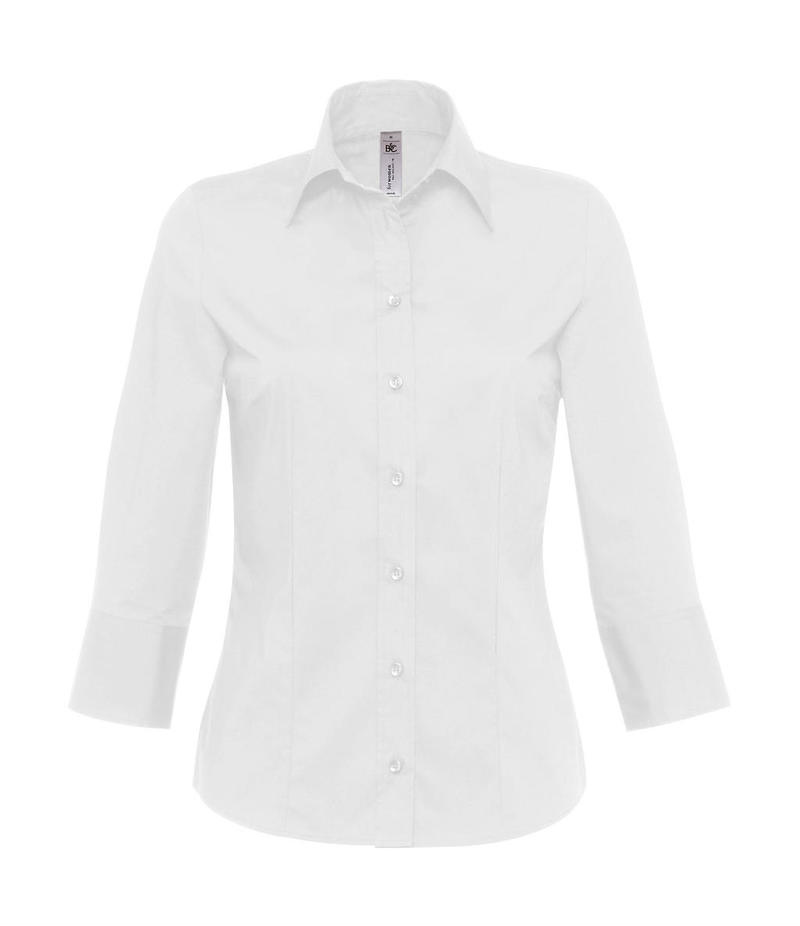 Milano/women Popelin Shirt 3/4 sleeves