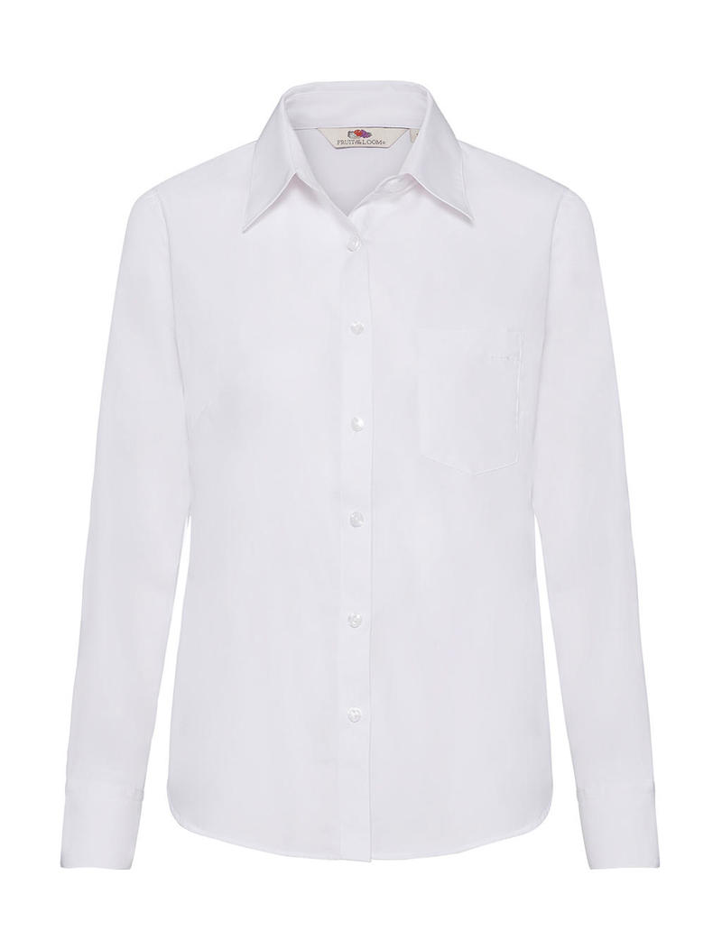 Ladies Poplin Shirt LS