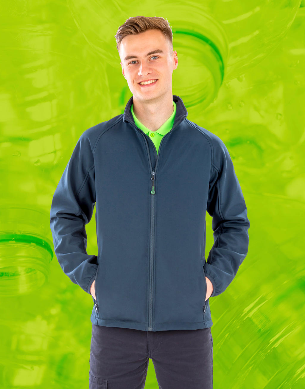 Men's Recycled 2-Layer Printable Softshell Jacket