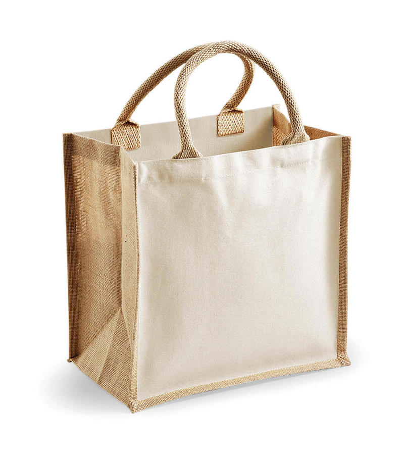 Printers' Midi Jute Bag