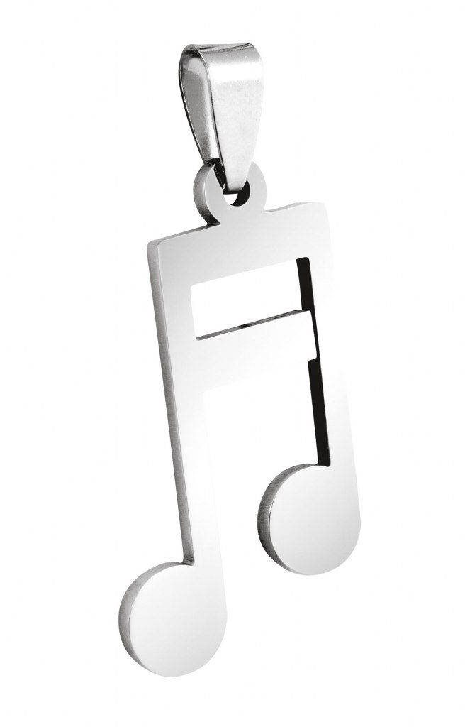 PENDANT MUSIC NOTE - STEEL