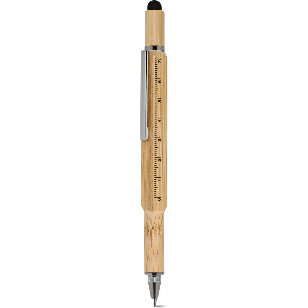 MULTIFUNCTIONAL BALLPOINT PEN IN BAMBOO AND METAL