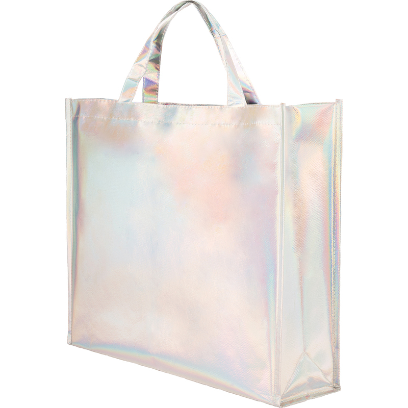 LAMINATED NON WOVEN IRIDESCENT SHOPPING BAG