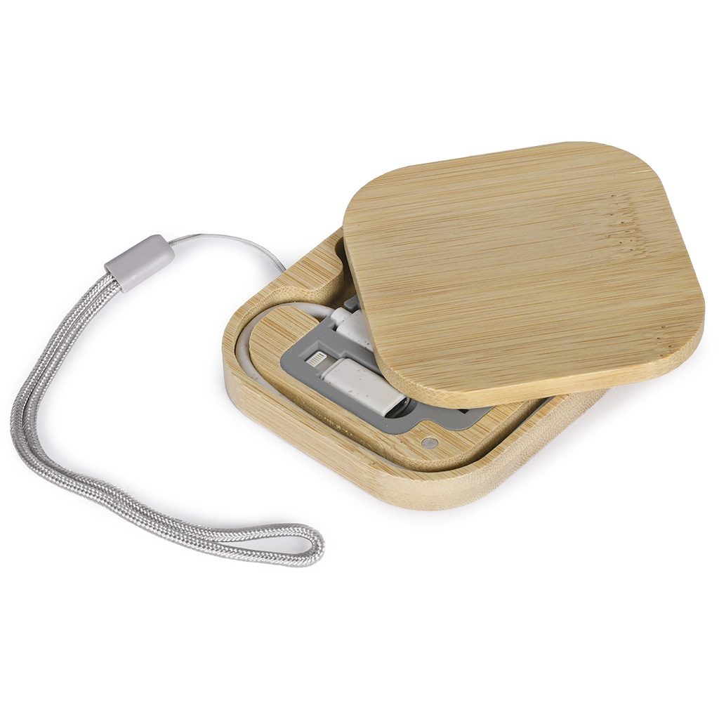 CHARGING AND DATA TRANSFER SET IN BAMBOO