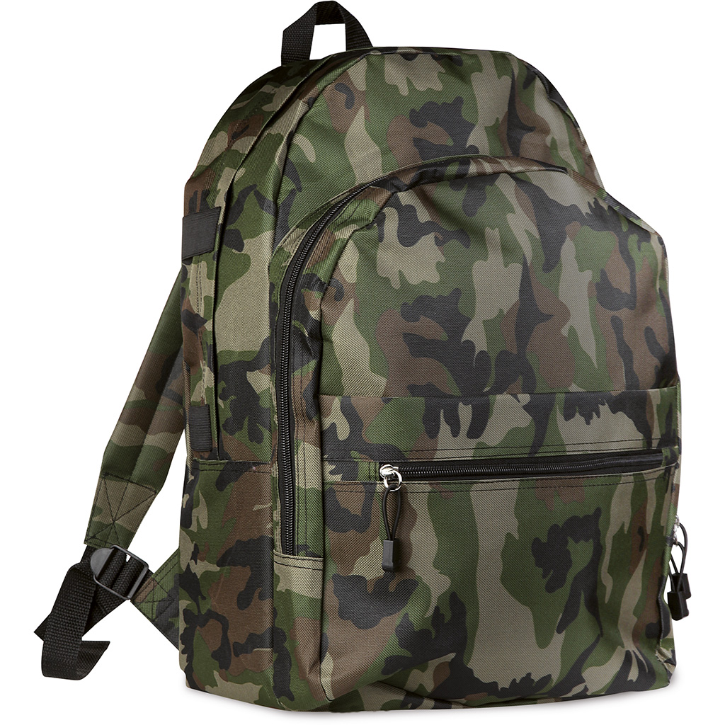 POLYESTER TREKKING RUCKSACK CAMOUFLAGE