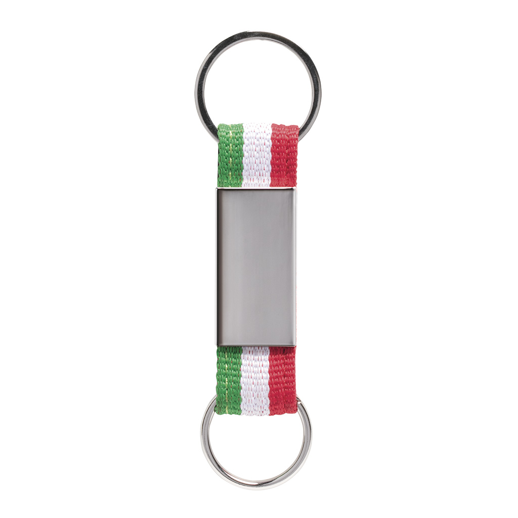 KEY CHAIN IN METAL AND POLYESTER