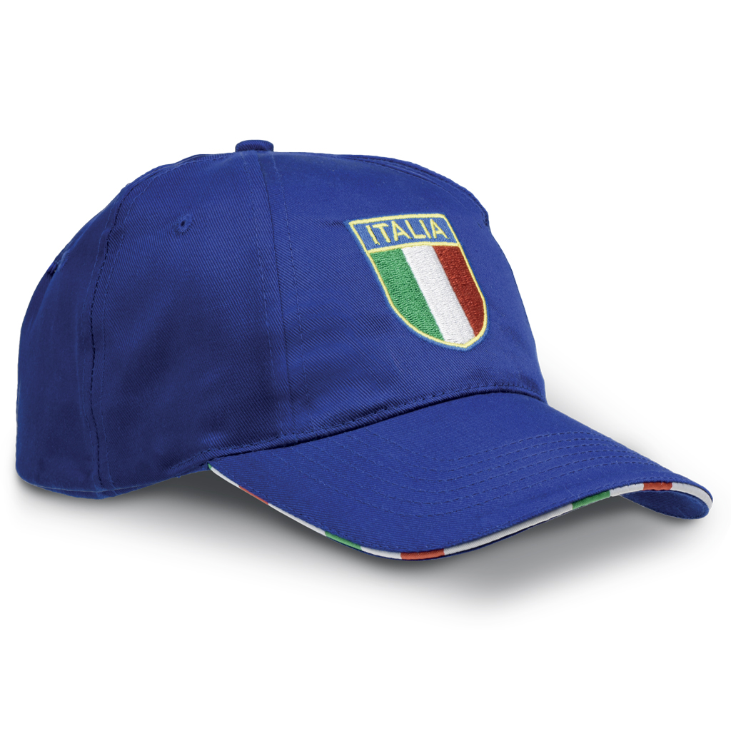 PANELS TURNED CAP WITH ITALY SHIELD