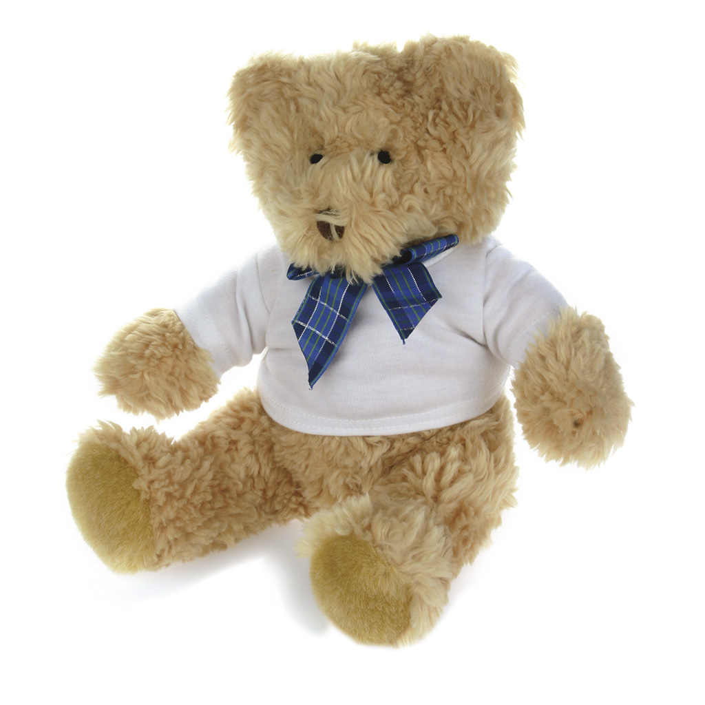 POLYESTER PLUSH BEAR WITH DRESSED T SHIRT