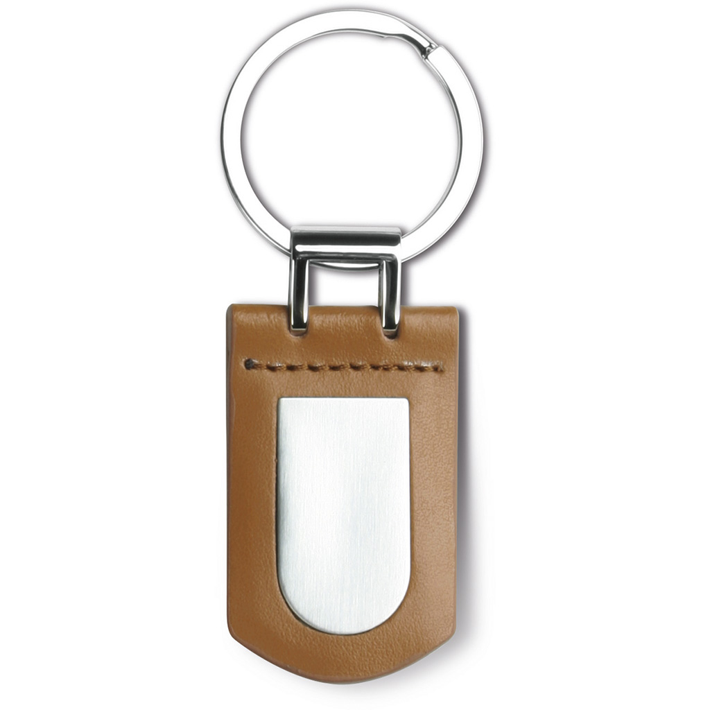 KEY CHAIN IN LEATHER AND METAL