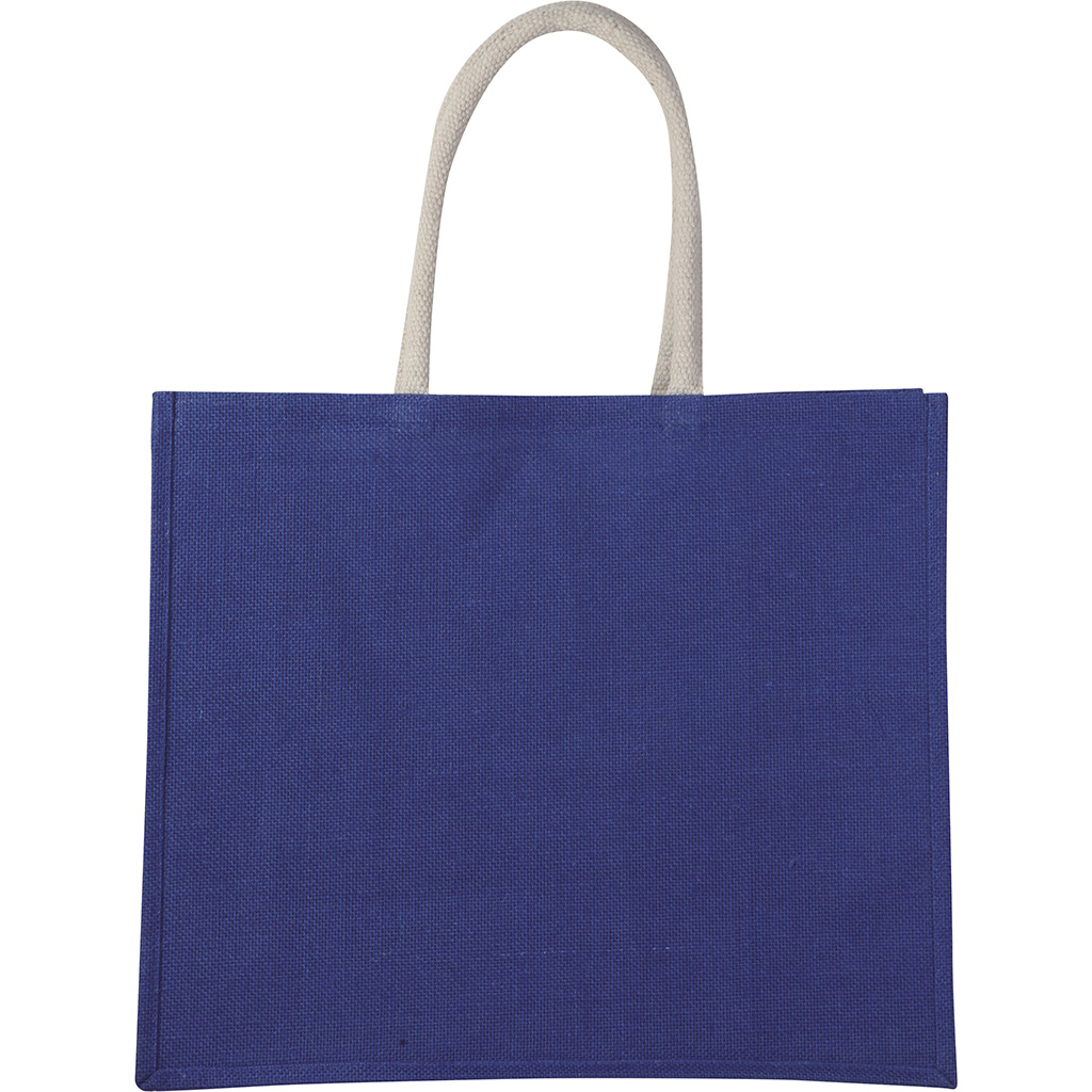 JUTE SHOPPING BAG WITH GUSSET