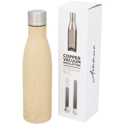 Vasa 500 ml wood-look copper vacuum insulated bottle