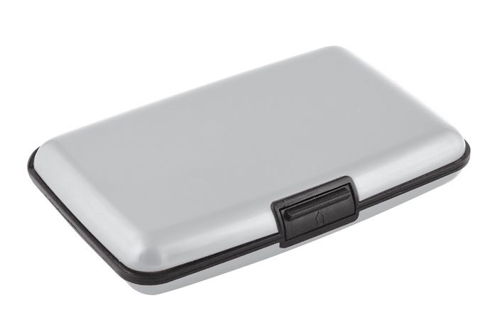 BUSINESS CARD HOLDER ALUMINIUM SILVER