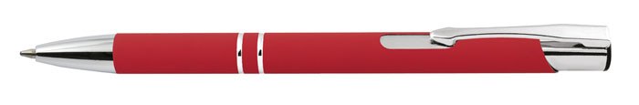 BALLPOINT ALUMINIUM RUBBER-COATED RED