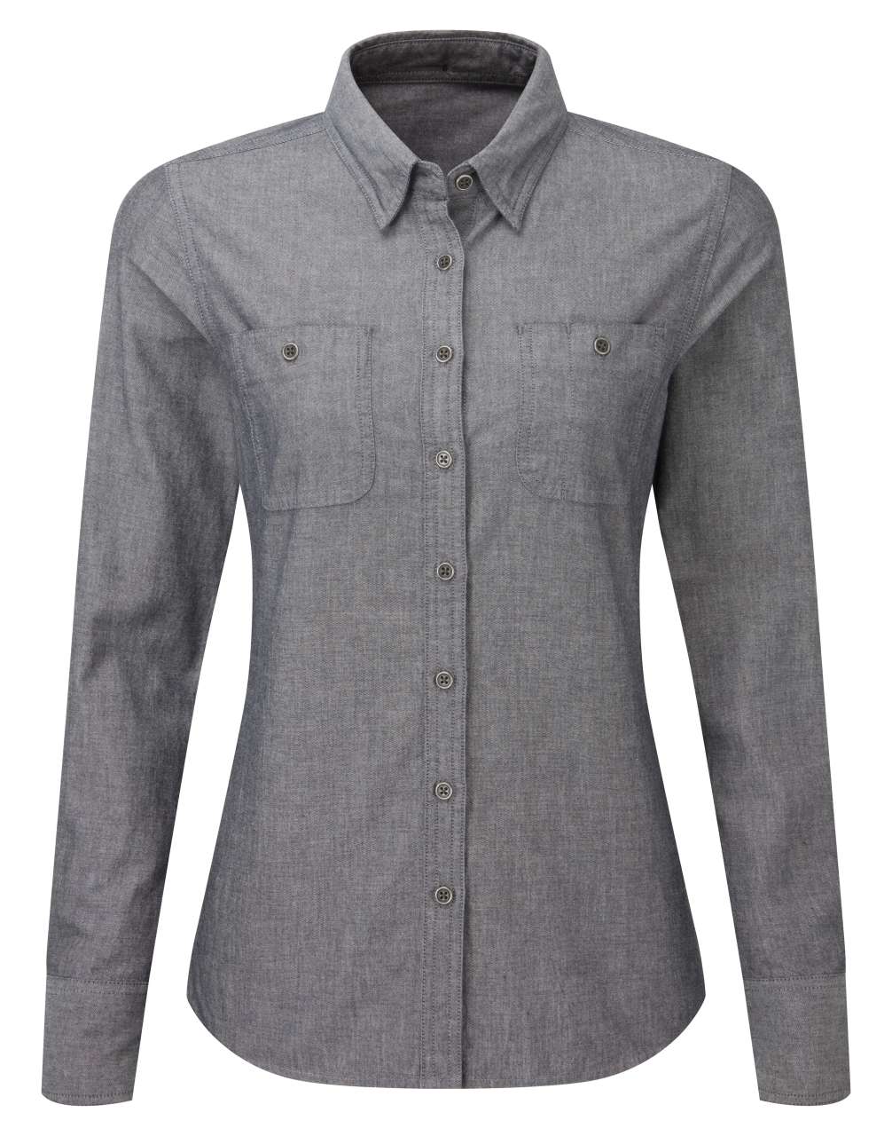 WOMEN'S ORGANIC CHAMBRAY FAIRTRADE SHIRT