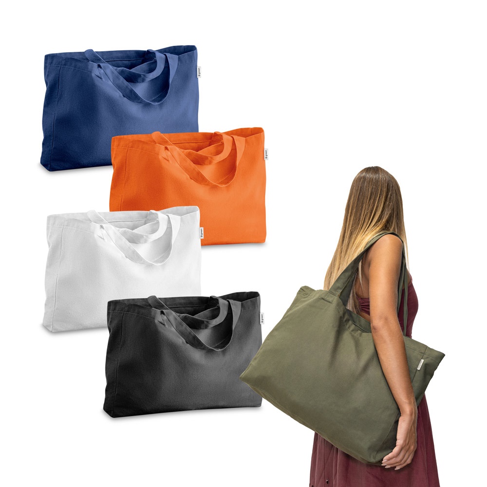 CAMDEN. Cotton (50%), recycled cotton (30%) and polyester (20% rPET) bag (280 g/m²)