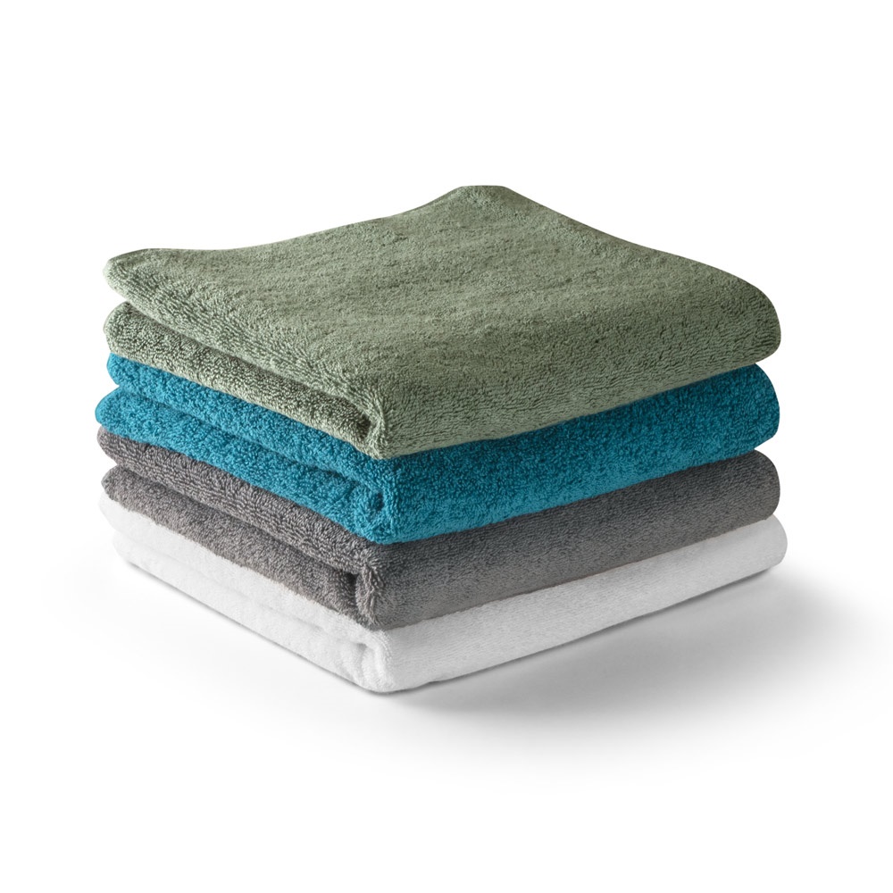 BARDEM S. Hand towel (350 g/m²) in cotton (82%) and recycled cotton (18%)