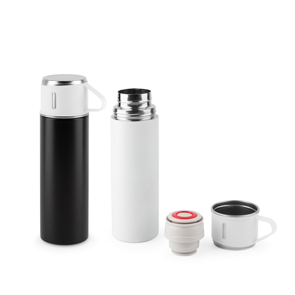 COMANECI. Double-walled stainless steel bottle (90% recycled) with matte finish 490 mL