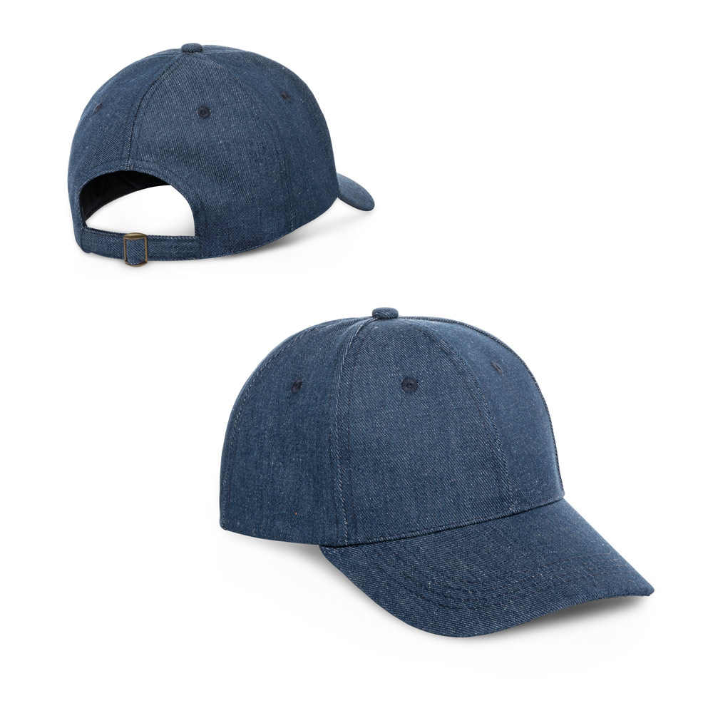 PHOEBE. Denim, cotton and polyester cap (300 g/m²)