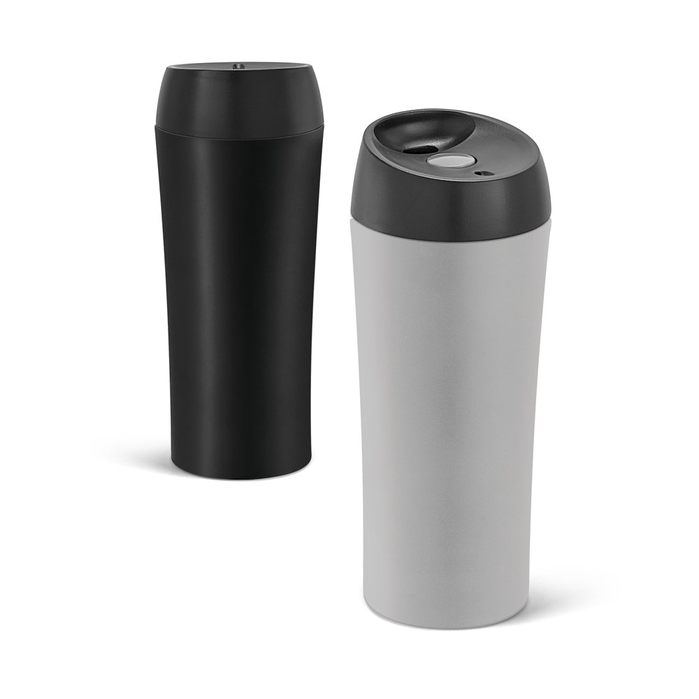 MONARDA. Stainless steel and PP travel cup 470 mL