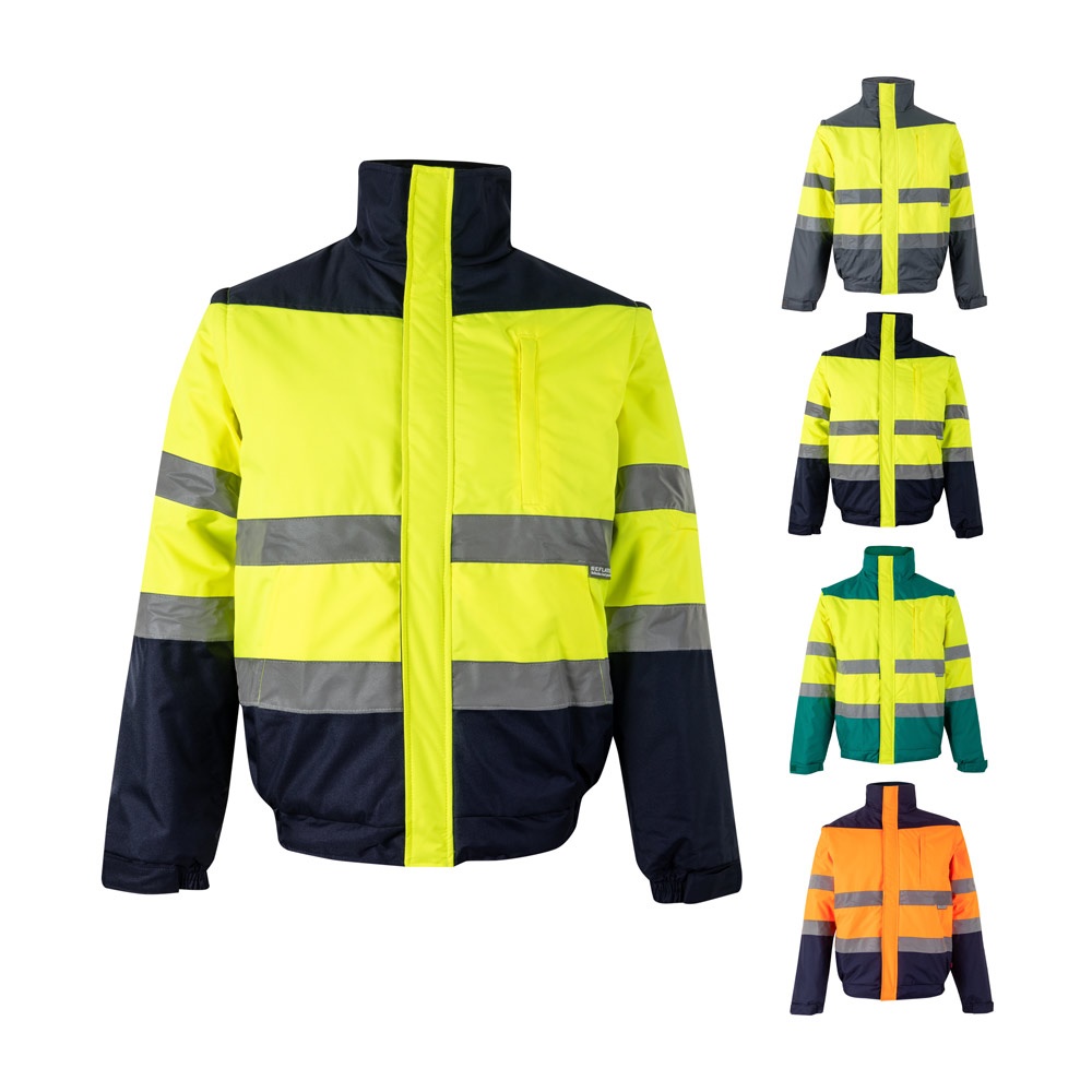 VL JUPITER LARGE. Two-tone padded jacket (180g/m²) in polyester (100%), with PU coating